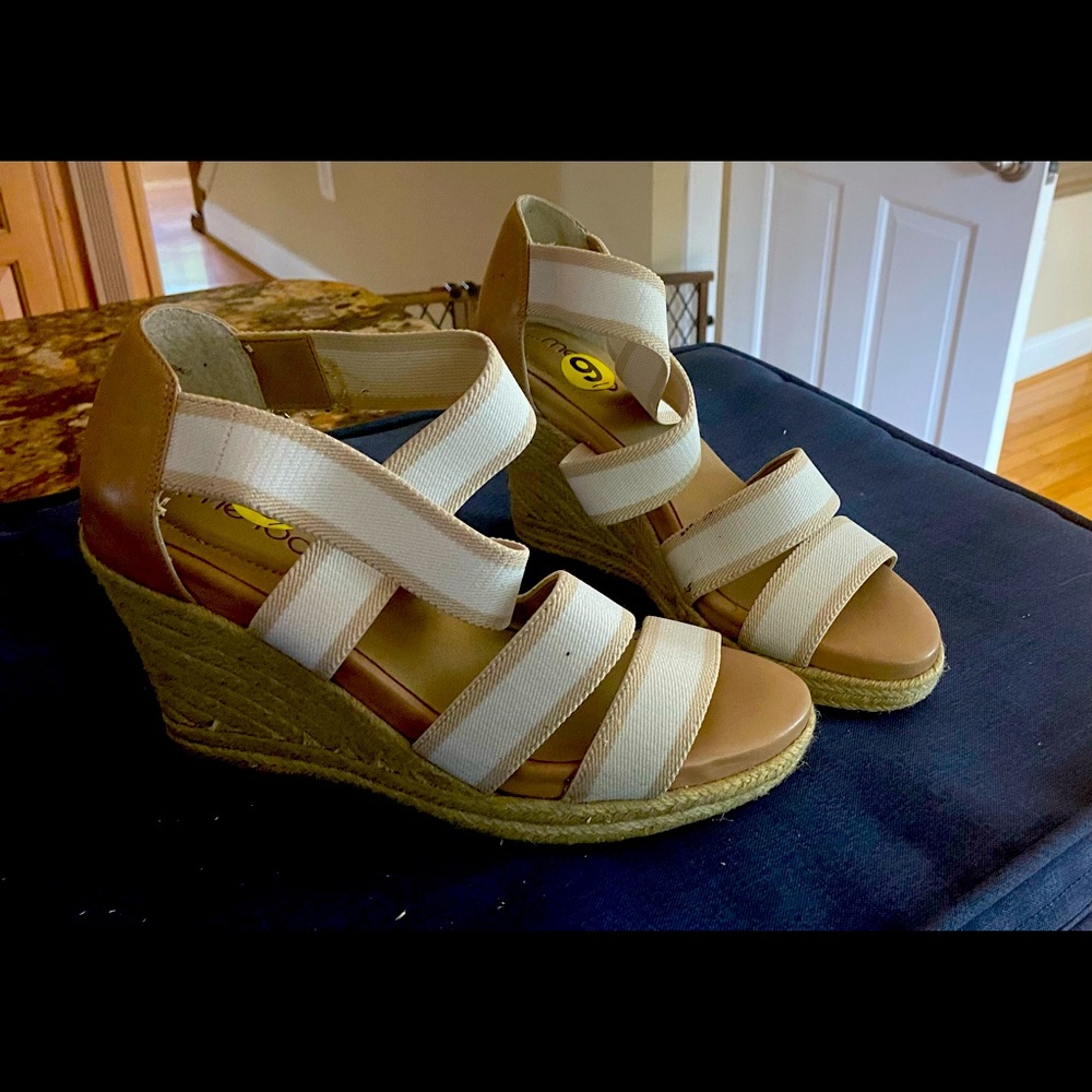 White sandals